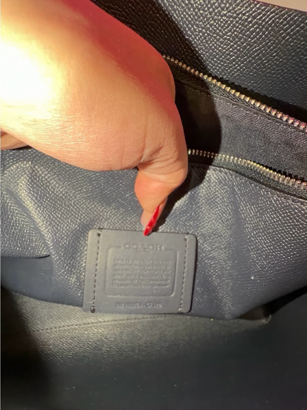 Coach Floral Leather Tote with Teal and Blue Accents - Picture 3 of 8